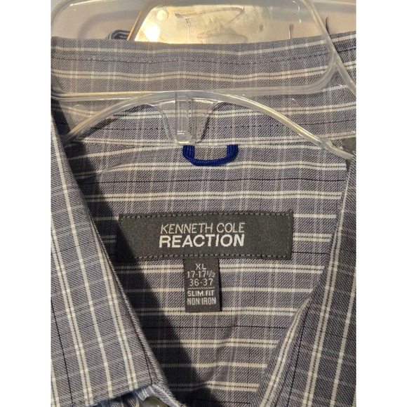 Lot of 3 Men's Kenneth Cole Reaction Dress Shirts XL 17-17.5/36-37 - Picture 6 of 9